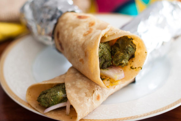 Haryali Chicken Boti Wrap